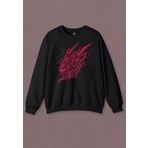 Unisex Sweatshirt Dragon Japanese Ejder Japon Baskılı Sweat