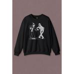 Unisex Sweatshirt Ghostmane Music Dans Müzik Palyaço Hayalet Baskılı Sweat Siyah