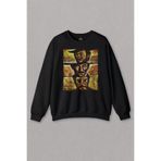 Unisex Sweatshirt İyi Kötü Çirkin Sinema Filmi The Good Bad Ugly Baskılı Sweat Siyah