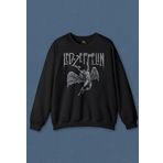Unisex Sweatshirt Led Zeppelin Falling Angel Rock Music Baskılı Sweat PSW01S-4123