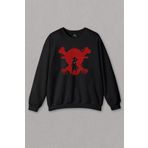 Unisex Sweatshirt One Piece Anime Dizi Japanese Urban Wear Street Culture Baskılı Sweat