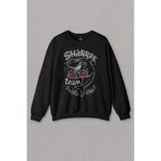 Unisex Sweatshirt Shark Team Köpek BAliğı Boks Fight Dövüşü Baskılı Sweat Siyah