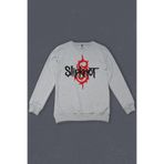 Unisex Sweatshirt Slipknot Slip Knot Ravado Goat Star Logo Baskılı Gri Sweat Gri