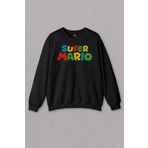 Unisex Sweatshirt Super Mario Seres Baskılı Sweat