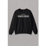 Unisex Sweatshirt The Mandalorian Bebek Yoda Cep Tasarımı Star Wars Baskılı Sweat