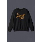 Unisex Sweatshirt The Midnight Club Logo Dizi Baskılı Sweat Siyah