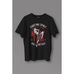 Unisex T-shirt Muay Thai Fight The Art Of Fighting Dövüş Siyah Baskılı Tişört Siyah
