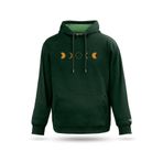 Unisex Tasarım Sweatshirt Dolunay Tasarım Kapşonlu Sweatshirt Hoodie, Nefti yeşil, M