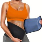 Unisex Termal Korse Bel Göbek Basen Korse Terleme Kemeri - Siyah - Standart