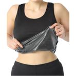 Unisex Termal Sauna Atlet Yağ Yakımınıza Zayıflamanıza Yardımcı Korse Siyah Renk - 2XL - Dark Denim