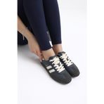 Unisex Termo Taban Yanı Şeritli Bağcıklı Spor Ayakkabı Füme Cilt