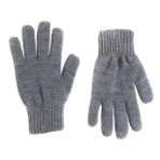Unisex Triko Dokuma Eldiven - Gri