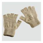 Unisex Ucu Kesik Yün Eldiven 30578 Bej