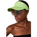 Unisex Uv Koruyucu Vizör Kasket Siperlik Tenis Şapka (YEŞİL, 55CM-61CM)