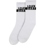 Unisex Vegan Beyaz Çorap - Legendary Tasarım - Standart - Çok Renkli