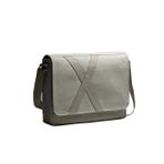 Unisex Yatay Postacı Çantası - Nevend - Concrete