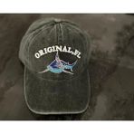 Unisex Yeni Trend Original Shark Model Vintage Eskitme Beyzbol Kep Şapka - Haki - Standart