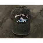 Unisex Yeni Trend Original Shark Model Vintage Eskitme Beyzbol Kep Şapka - Siyah - Standart