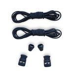 Unisex Yuvarlak, Akıllı, Kilitle, Tak-Bırak Bağcık, Yeni Nesil, Bağlamaya Gerek Olmayan Bot, Spor, Klasik Ayakkabı Bağcığı,Elastik Çocuk Yetişkin Takbırak (Düz Lacivert)