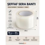 Unitape Şeffaf Sera Tamir Bandı / Sera Bandı / Sera Naylonu Tamir Bandı - 10X25 - 1 Adet