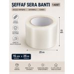 Unitape Şeffaf Sera Tamir Bandı / Sera Bandı / Sera Naylonu Tamir Bandı - 15X25 - 1 Adet