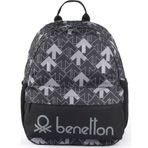 United Colors of Benetton 03736 Siyah-Gri Anaokul Çantası