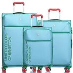United Colors of Benetton 14BNT2100 Aqua 3'lü Set Bavul