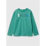 United Colors Of Benetton 3I1XC10A2 Minimalist Uzun Kollu Erkek Çocuk T-Shirt - 8 - 9 Yaş - Yeşil