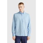United Colors Of Benetton Açık Mavi Erkek Erk_viskoz Karışımlı Slim Fit Gömlek Model Kodu: ( 5KFHUQ05R8K3)