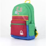 United Colors Of Benetton Back To School Ucb Okul Çantası Mavi / 76157 Tekstil Suya Dayanıklı 1+ Çok Renkli Düz Kumaş Tek Eba - --