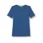 United Colors of Benetton Basic Kısa Kollu Bisiklet Yaka Lacivert S Kadın T-Shirt