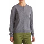 United Colors of Benetton Bayan Maglia Coreana M/L 1002d5485 örgü ceket, Gri, XS