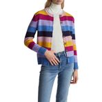 United Colors of Benetton Bayan Maglia Coreana M/L 103me5014 örgü ceket, Mavi, XXS