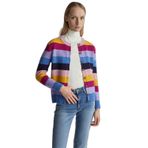 United Colors of Benetton Bayan Maglia Coreana M/L 103me5014 örgü ceket, Mavi, XXS