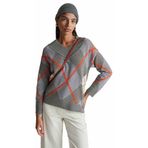 United Colors of Benetton Bayan Maglia Scollo V M/L 1444e204e kazak, Gri, M