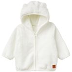 United Colors of Benetton Bebek Teddy Hırka, 12-18 Ay, 225A36BTA501T, Ekru, Bebek-Kızlar