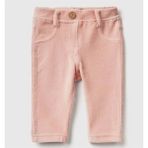 United Colors of Benetton Bebek Toz Pembe Arka Cebi Tavşan İşlemeli Pantolon