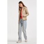 United Colors Of Benetton Bej Kadın / Kız Kdn_polyester Dolgulu Feramuarlı Kapüşonlu Slim Fit Puffer Mont Model Kodu: ( 2TWDDN07O2B1) - XS
