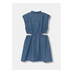 United Colors of Benetton Benetton Kız Çocuk Lacivert Denim Elbise, 13-14 Yaş, 5003360151, Mavi, Kız Çocuklar