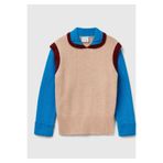 United Colors of Benetton Benetton Kız Çocuk Yün Polo Yakalı Triko, 10-11 Yaş, 226P1VUDC109F, Bej, Kız Çocuklar