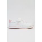 United Colors of Benetton Beyaz-Pudra Çocuk Deri Sneaker BNI-10024-Beyaz Pudra