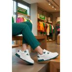 United Colors Of Benetton Beyaz Yeşil Bağcıklı Hafif Unisex Spor Ayakkabı BN-12158 G - Beyaz-Yeşil