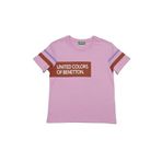 United Colors of Benetton BNT-BNT-G20501 Pembe Kız Çocuk T-shirt