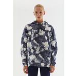 United Colors of Benetton BNT-W20748 Gri Kapüşonlu Kadın Sweatshirt