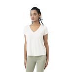 United Colors of Benetton BNT-W20987 Ekru Kadın T-shirt