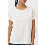United Colors of Benetton BNT-W21012 Ekru Kadın T-shirt