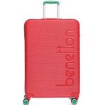 United Colors of Benetton BNT500 Polikarbon Kırılmaz Kırmızı Büyük Boy Valiz