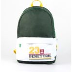 United Colors of Benetton BNTSRT76021 Yeşil-Beyaz Sırt Çantası
