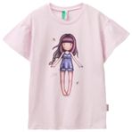 United Colors of Benetton Camicia Notte 3SLB0C00R Gecelik, Pembe, Medium Kızlar için