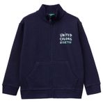 United Colors of Benetton Çocuklar ve gençler Giacca M/L 3j70g504a örgü ceket, mavi, 1 yaş